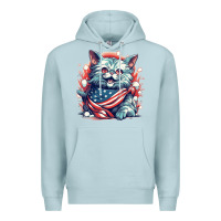 Blue Mist cat7 Premium Hoodie - Unal Design