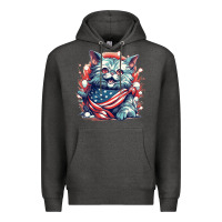 Charcoal Heather cat7 Premium Hoodie - Unal Design