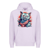 Lilac cat7 Premium Hoodie - Unal Design