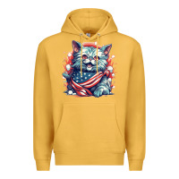 Mustard cat7 Premium Hoodie - Unal Design