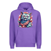 Purple cat7 Premium Hoodie - Unal Design