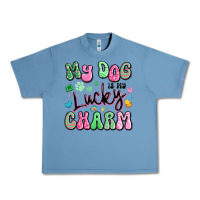 Pebble Blue my dog is my lucky charm Urban Heavy Tee - Artiststas