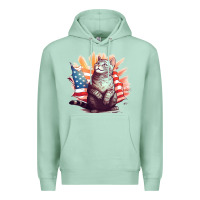 Seafoam cat8 Premium Hoodie - Unal Design