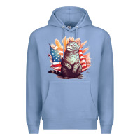 Colony Blue cat8 Premium Hoodie - Unal Design
