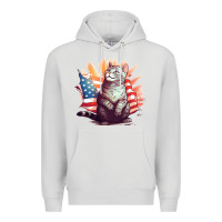 Dove Grey cat8 Premium Hoodie - Unal Design