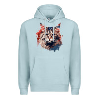 Blue Mist cat9 Premium Hoodie - Unal Design