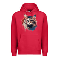 Cardinal cat9 Premium Hoodie - Unal Design