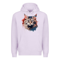 Lilac cat9 Premium Hoodie - Unal Design