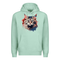 Seafoam cat9 Premium Hoodie - Unal Design