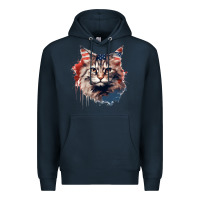 Navy cat9 Premium Hoodie - Unal Design