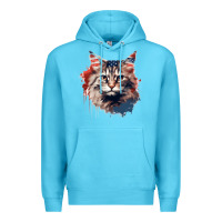 Ocean Blue cat9 Premium Hoodie - Unal Design