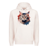 Pale Pink cat9 Premium Hoodie - Unal Design
