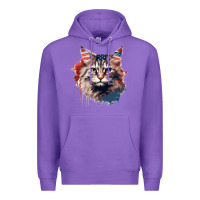 Purple cat9 Premium Hoodie - Unal Design
