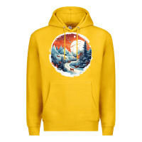 Lemon deer snow house design Premium Hoodie - Unal Design