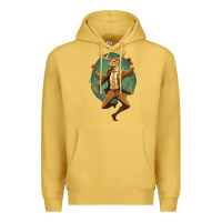 Antique Gold happy deer Premium Hoodie - Unal Design