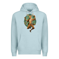 Blue Mist happy deer Premium Hoodie - Unal Design