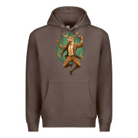 Coffee happy deer Premium Hoodie - Unal Design