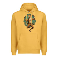 Mustard happy deer Premium Hoodie - Unal Design
