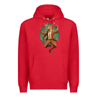 Red happy deer Premium Hoodie - Unal Design