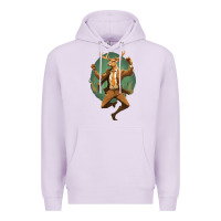 Lilac happy deer Premium Hoodie - Unal Design
