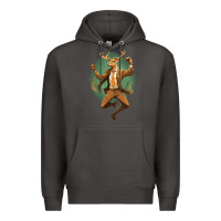 Smoke happy deer Premium Hoodie - Unal Design