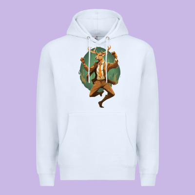 Happy Deer Premium Hoodie Designed By Unal Design