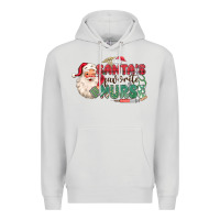 Dove Grey Santa's Favorite Nurse Premium Hoodie - MaliasSmallBusiness
