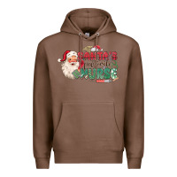 Chestnut Santa's Favorite Nurse Premium Hoodie - MaliasSmallBusiness
