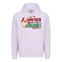 Lilac Santa's Favorite Nurse Premium Hoodie - MaliasSmallBusiness