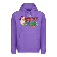 Purple Santa's Favorite Nurse Premium Hoodie - MaliasSmallBusiness