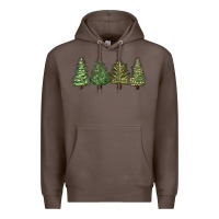 Coffee christmas trees Premium Hoodie - MaliasSmallBusiness