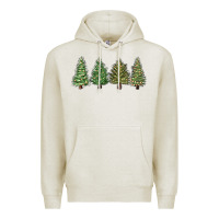 Oatmeal Heather christmas trees Premium Hoodie - MaliasSmallBusiness