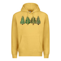 Antique Gold christmas trees Premium Hoodie - MaliasSmallBusiness