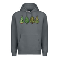 Rock christmas trees Premium Hoodie - MaliasSmallBusiness