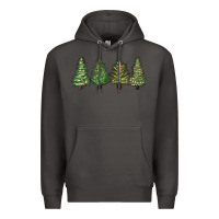 Smoke christmas trees Premium Hoodie - MaliasSmallBusiness