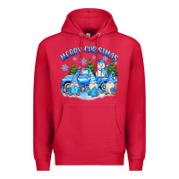 Cardinal merry christmas snowman gnomes truck Premium Hoodie - MaliasSmallBusiness