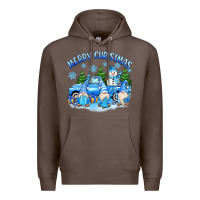 Coffee merry christmas snowman gnomes truck Premium Hoodie - MaliasSmallBusiness