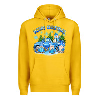 Lemon merry christmas snowman gnomes truck Premium Hoodie - MaliasSmallBusiness
