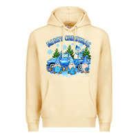 Pina Colada merry christmas snowman gnomes truck Premium Hoodie - MaliasSmallBusiness
