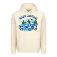 Sandshell merry christmas snowman gnomes truck Premium Hoodie - MaliasSmallBusiness