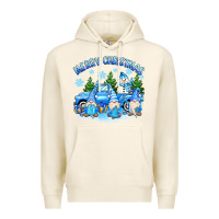 Tofu merry christmas snowman gnomes truck Premium Hoodie - MaliasSmallBusiness