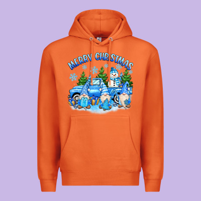 Premium Hoodie merry christmas snowman gnomes truck