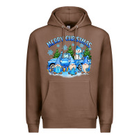 Chestnut merry christmas snowman gnomes truck Premium Hoodie - MaliasSmallBusiness
