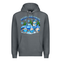 Rock merry christmas snowman gnomes truck Premium Hoodie - MaliasSmallBusiness