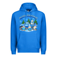 True Royal merry christmas snowman gnomes truck Premium Hoodie - MaliasSmallBusiness