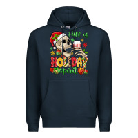 Navy full of holiday spirit Premium Hoodie - MaliasSmallBusiness