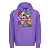 Purple full of holiday spirit Premium Hoodie - MaliasSmallBusiness