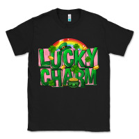 Black St Patricks Lucky Charm Classic Tee - FaDigitalArtStudio
