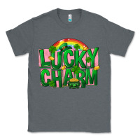Charcoal Heather St Patricks Lucky Charm Classic Tee - FaDigitalArtStudio