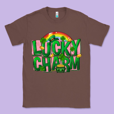 St Patricks Lucky Charm Classic Tee Designed By Fadigitalartstudio